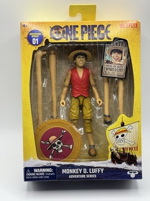One Piece Adventure Series 01 Monkey D. Luffy Netflix Action Figure Moose - NEW