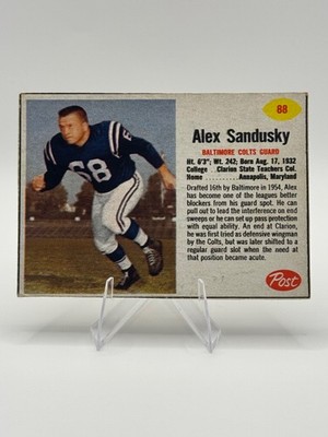 1962 Post Cereal #88 Alex Sandusky