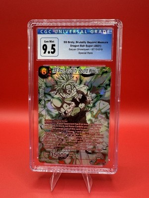 Bandai SS Broly, Brutality Beyond Measure BT15-019 SPR Foil CGC 9.5 2021
