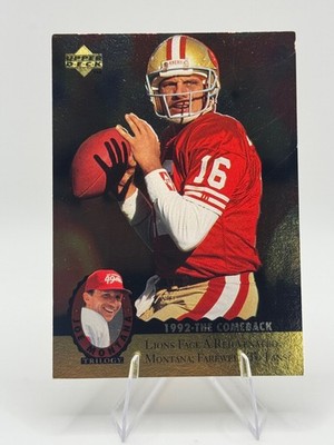 1995 Upper Deck #MT16 Joe Montana Joe Montana Trilogy