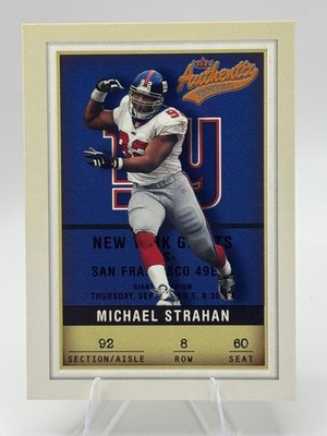 2002 Fleer Authentix #8 Michael Strahan