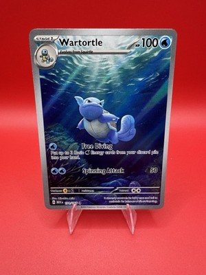 Pokémon Wartortle 171/165 SV: Scarlet & Violet 151 Illustration Rare Holo EN