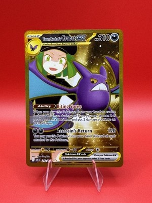 Pokémon Team Rocket's Crobat ex 242/182 Sv10: Destined Rivals Hyper Rare Holo