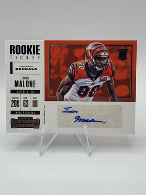 2017 Panini Contenders – Rookie Ticket Autographs #269 Josh Malone
