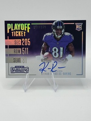 2016 Panini Contenders #362 Keenan Reynolds Playoff Ticket #/199