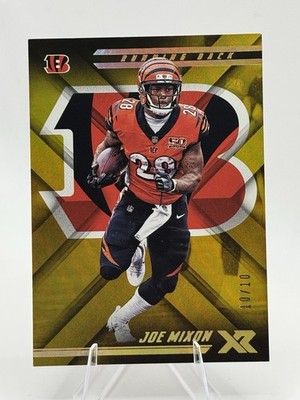 2018 Panini Xr Football Joe Mixon Cincinnati Bengals Gold 10/10 #18