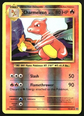Charmeleon Reverse Holo Uncommon XY – Evolutions 10/108 DMG