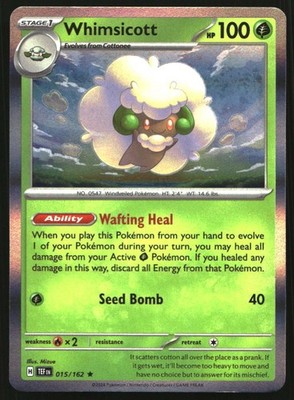 Whimsicott Holo Rare SV05: Temporal Forces 015/162 NM