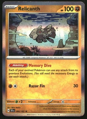 Relicanth 084 162 Holo Rare SV05: Temporal Forces 084/162 NM