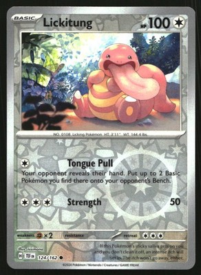 Lickitung 124 162 Reverse Holo Common SV05: Temporal Forces 124/162 NM