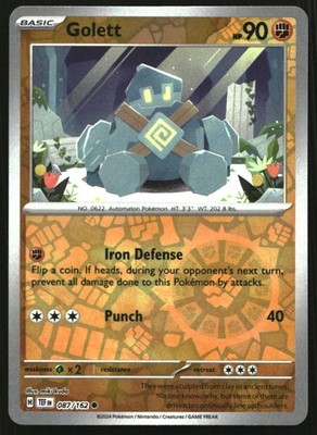 Golett Reverse Holo Common SV05: Temporal Forces 087/162 NM