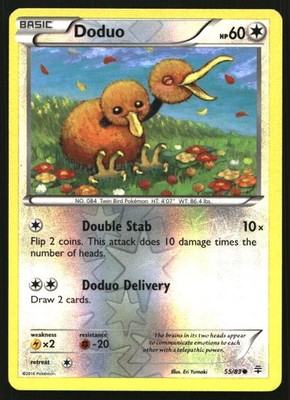 Doduo Reverse Holo Common Generations 55/83 NM