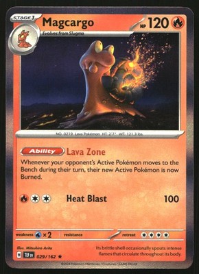 Magcargo Holo Rare SV05: Temporal Forces 029/162 NM