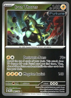 Iron Thorns Holo Rare SV05: Temporal Forces 062/162 NM