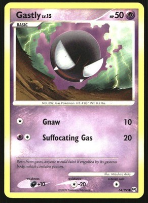 Gastly 64 Common Arceus 64/99 LP