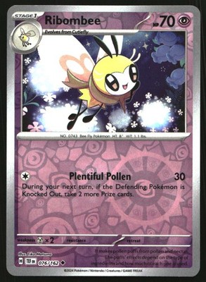 Ribombee Reverse Holo Uncommon SV05: Temporal Forces 076/162 NM