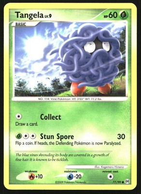 Tangela 77 Common Arceus 77/99 LP