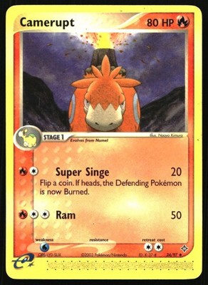 Camerupt Uncommon EX Dragon 24/97 NM