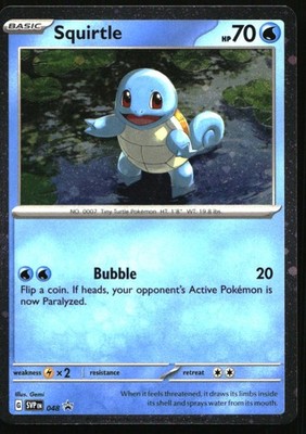 Squirtle Cosmos Holo Holo Promo SV: Scarlet & Violet Promo Cards 048 NM