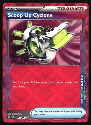 Scoop Up Cyclone Holo ACE SPEC Rare SV06: Twilight Masquerade 162/167 NM