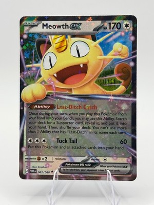 Meowth ex Holo Double Rare ME03: Perfect Order 062/088 NM