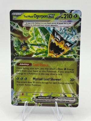 Teal Mask Ogerpon ex – Holo Double Rare SV: Prismatic Evolutions 012/131 NM