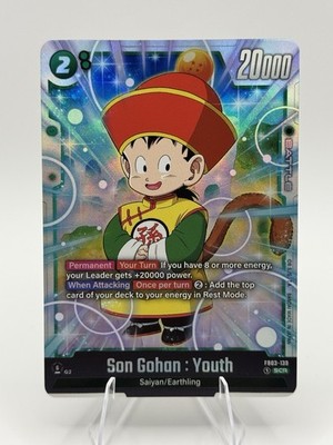 Son Gohan : Youth FB03-139 SCR Foil Dragon Ball Super Card Game Fusion World NM