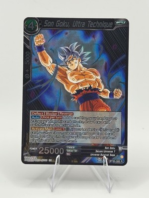 Son Goku, Ultra Technique Uncommon Three Glorious Fighters BT30-085 NM