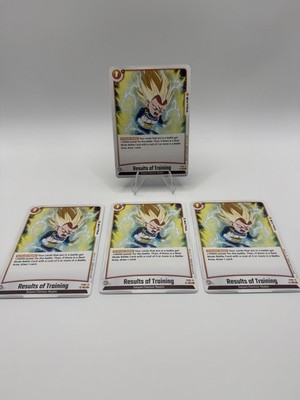 Dragon Ball Super Results of Training FS08-15 Playset x4 Common DBS Card Game