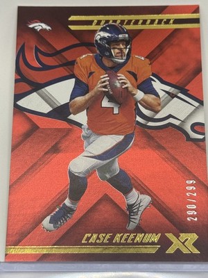 2018 Panini XR #38 Case Keenum Red #/299