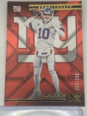 2018 Panini XR #52 Eli Manning Red #/299