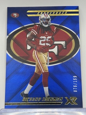 2018 Panini XR #97 Richard Sherman Blue #/199