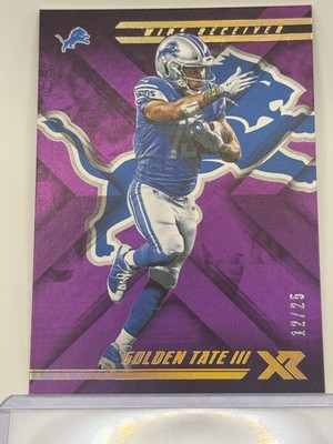 2018 Panini XR #66 Golden Tate III Purple #/25