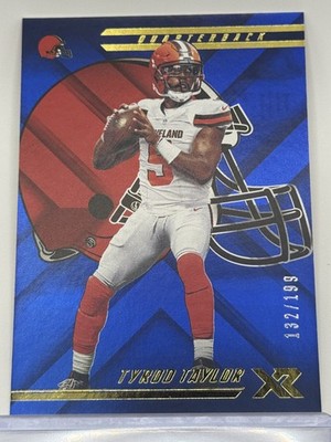 2018 Panini XR #19 Tyrod Taylor Blue #/199