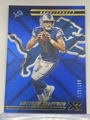 2018 Panini XR #64 Matthew Stafford Blue #/199
