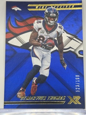 2018 Panini XR #39 Demaryius Thomas Blue #/199