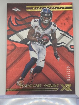 2018 Panini XR #39 Demaryius Thomas Red #/299