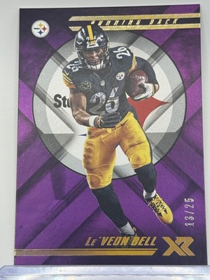 2018 Panini XR #24 Le’Veon Bell Purple #/25