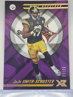 2018 Panini XR #25 JuJu Smith-Schuster Purple #/25