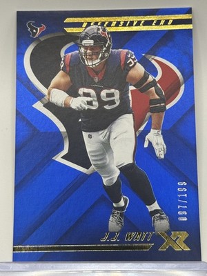 2018 Panini XR #28 J.J. Watt Blue #/199