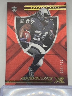 2018 Panini XR #46 Marshawn Lynch Red #/299