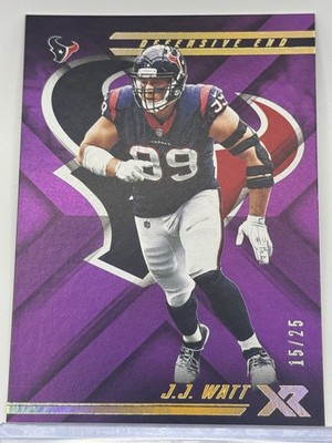 2018 Panini XR #28 J.J. Watt Purple #/25