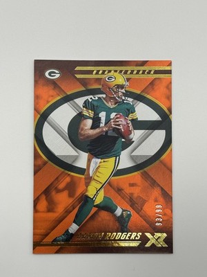 2018 Panini XR #67 Aaron Rodgers Orange #/99