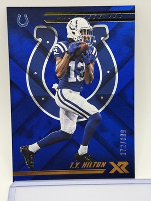 2018 Panini XR #30 T.Y. Hilton Blue #/199