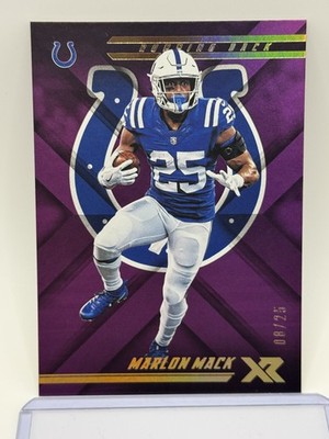 2018 Panini XR #31 Marlon Mack Purple #/25