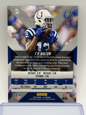 2018 Panini XR #30 T.Y. Hilton Red #/299