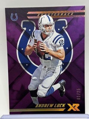 2018 Panini XR #29 Andrew Luck Purple #/25