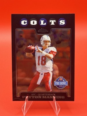2008 Topps Chrome PEYTON MANNING #TC143 Refractor Card