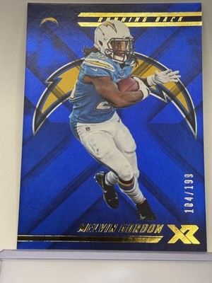2018 Panini XR #42 Melvin Gordon Blue #/199