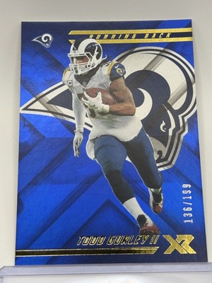 2018 Panini XR #90 Todd Gurley II Blue #/199